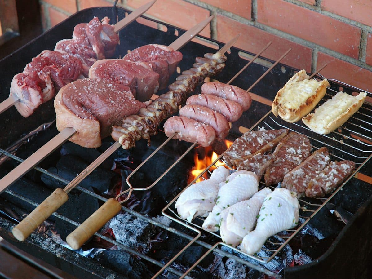 Churrasco on the grill